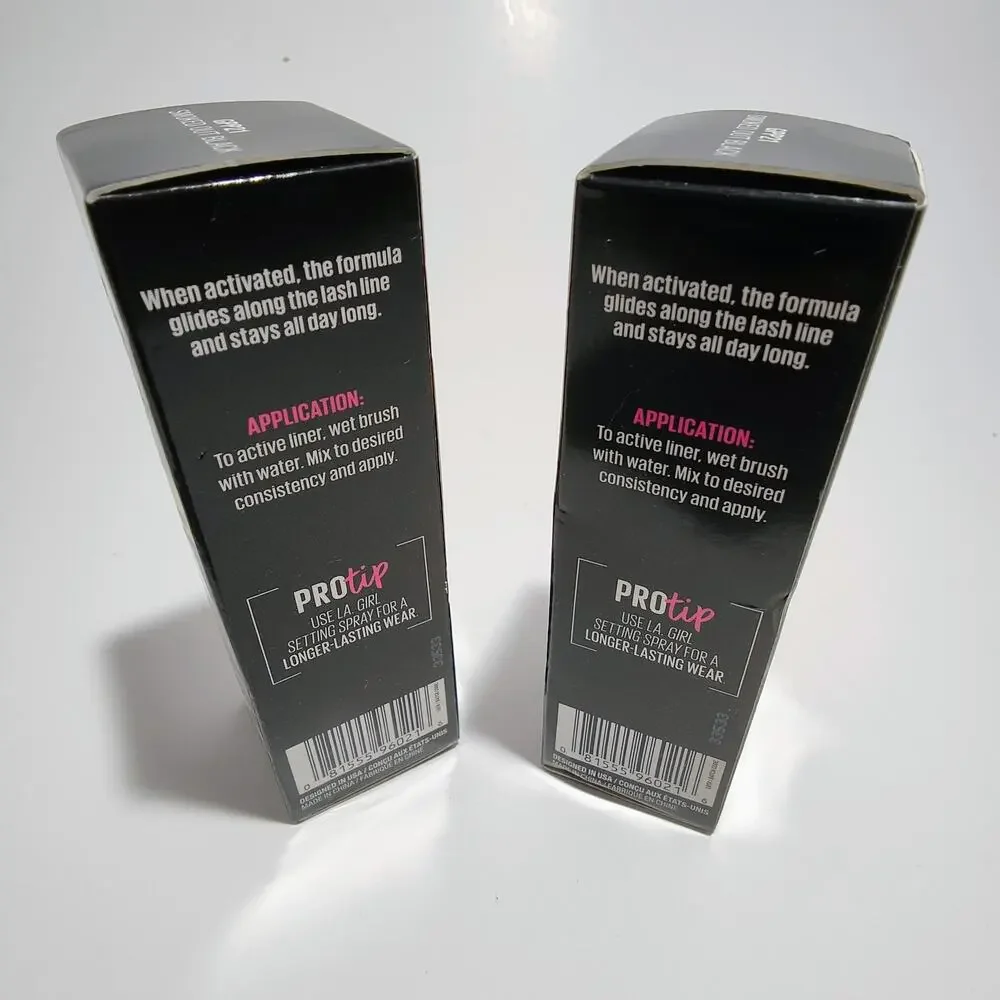 L.A. Girl Hyper Cake Liner Water Activated‎ Smoked Out Black 2 Pack